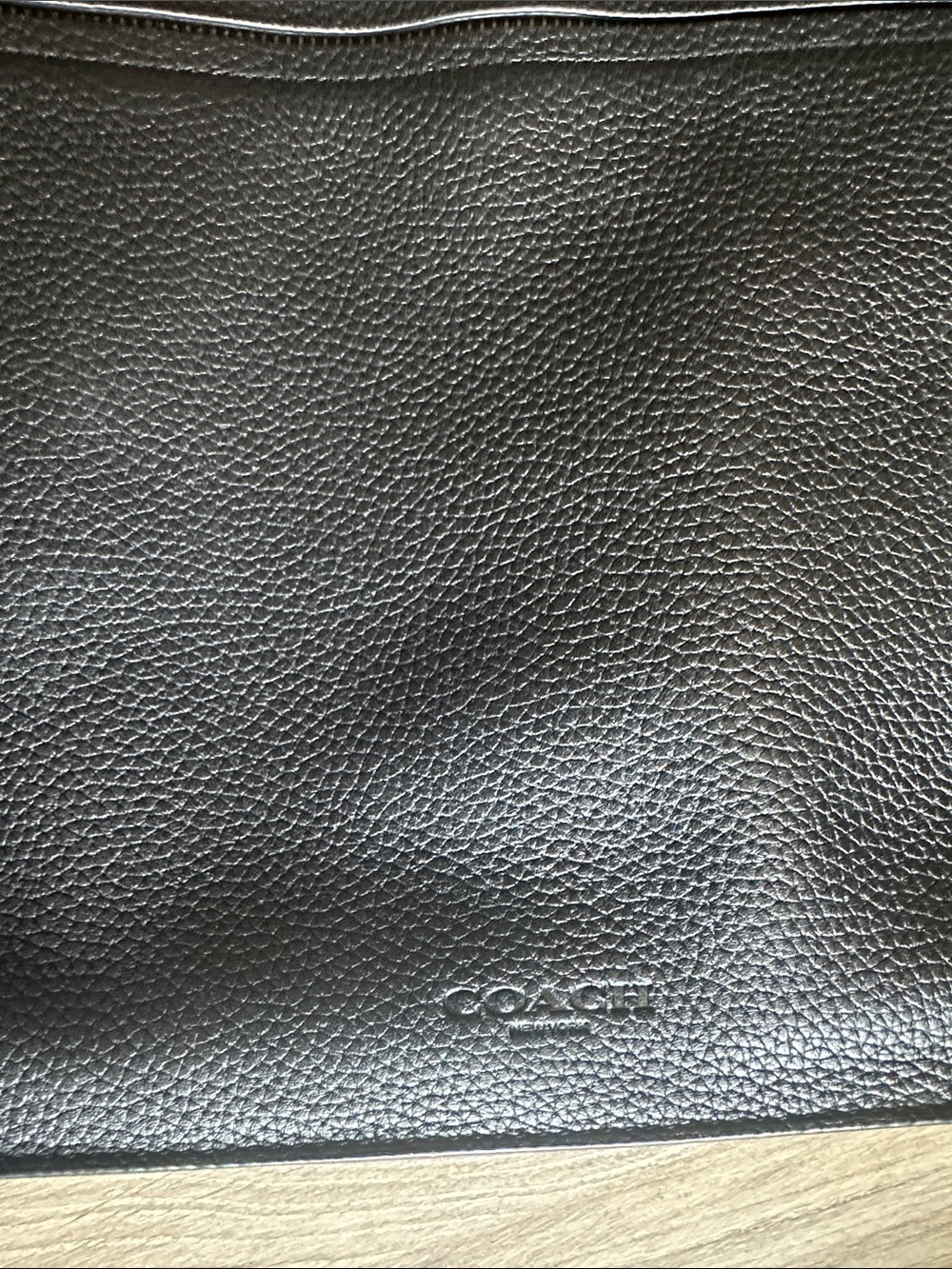 Coach Black Pebbled Leather Messenger Crossbody - Picture 10 of 10